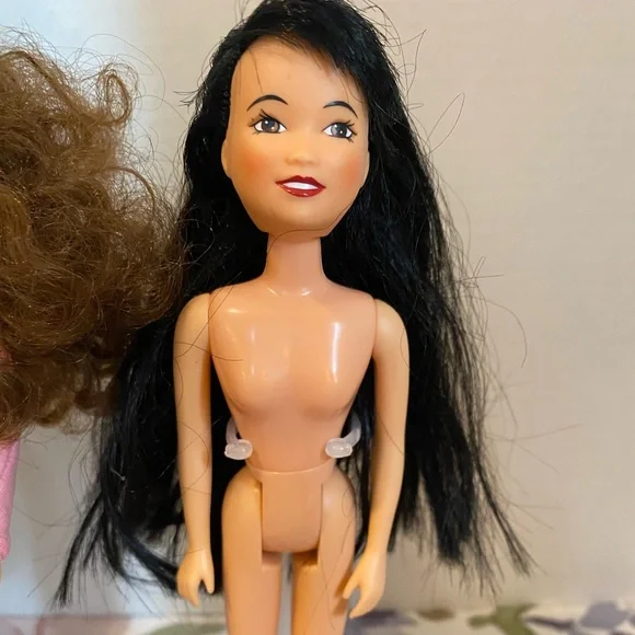 Rare vintage 1994 Power Rangers for girls dolls pink yellow Kimberly and Trini - Picture 4 of 10